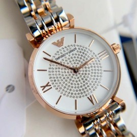 Armani Dial Diameter 32mm 316 Fine Steel Strap Crystal Drill Watch For Women Ar1926