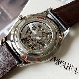 Armani Silver Hollow Perspective Automatic Mechanical Watch Ar1946