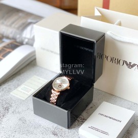 Armani Rose Gold Hollow Out Perspective Automatic Mechanical Watch For Women Ar60023