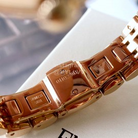 Armani Rose Gold Hollow Out Perspective Automatic Mechanical Watch For Women Ar60023