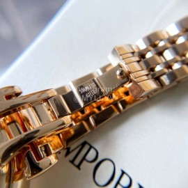 Armani Rose Gold Hollow Out Perspective Automatic Mechanical Watch For Women Ar60023