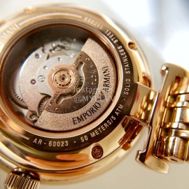 Armani Rose Gold Hollow Out Perspective Automatic Mechanical Watch For Women Ar60023