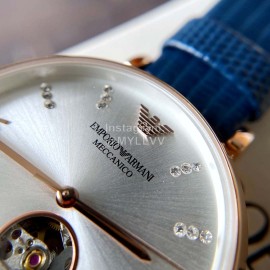 Armani Rose Gold Band Drill Hollowed Out Perspective Automatic Mechanical Watch Ar60020