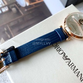 Armani Rose Gold Band Drill Hollowed Out Perspective Automatic Mechanical Watch Ar60020