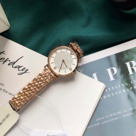 Armani 316 Fine Steel Strap Double Press Butterfly Buckle Quartz Watch For Women