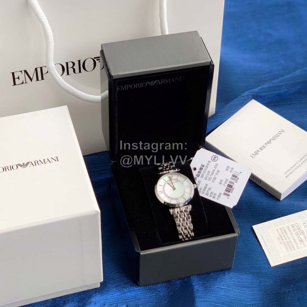 Armani Rose Steel Belt Diamond Inlaid Quartz Watch For Women Ar1908