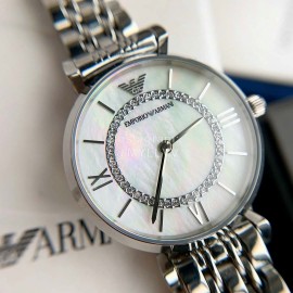Armani Rose Steel Belt Diamond Inlaid Quartz Watch For Women Ar1908