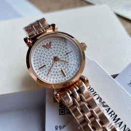 Armani Exquisite Small Gauge 22mm316 Fine Steel Strap Quartz Watch For Women 