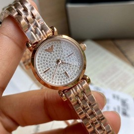 Armani Exquisite Small Gauge 22mm316 Fine Steel Strap Quartz Watch For Women 