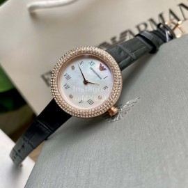 Armani Bright Dial Retro Roman Scale Leisure Watch For Women