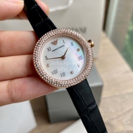 Armani Bright Dial Retro Roman Scale Leisure Watch For Women