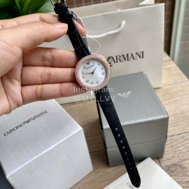 Armani Bright Dial Retro Roman Scale Leisure Watch For Women