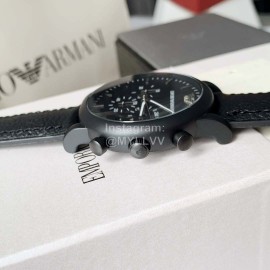 Armani New Six Needle Timing Leather Strap Watch For Men Ar1970