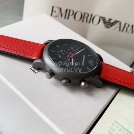 Armani New Six Needle Timing Leather Strap Watch For Men Ar1971