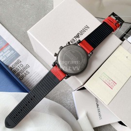 Armani New Six Needle Timing Leather Strap Watch For Men Ar1971