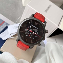 Armani New Six Needle Timing Leather Strap Watch For Men Ar1971