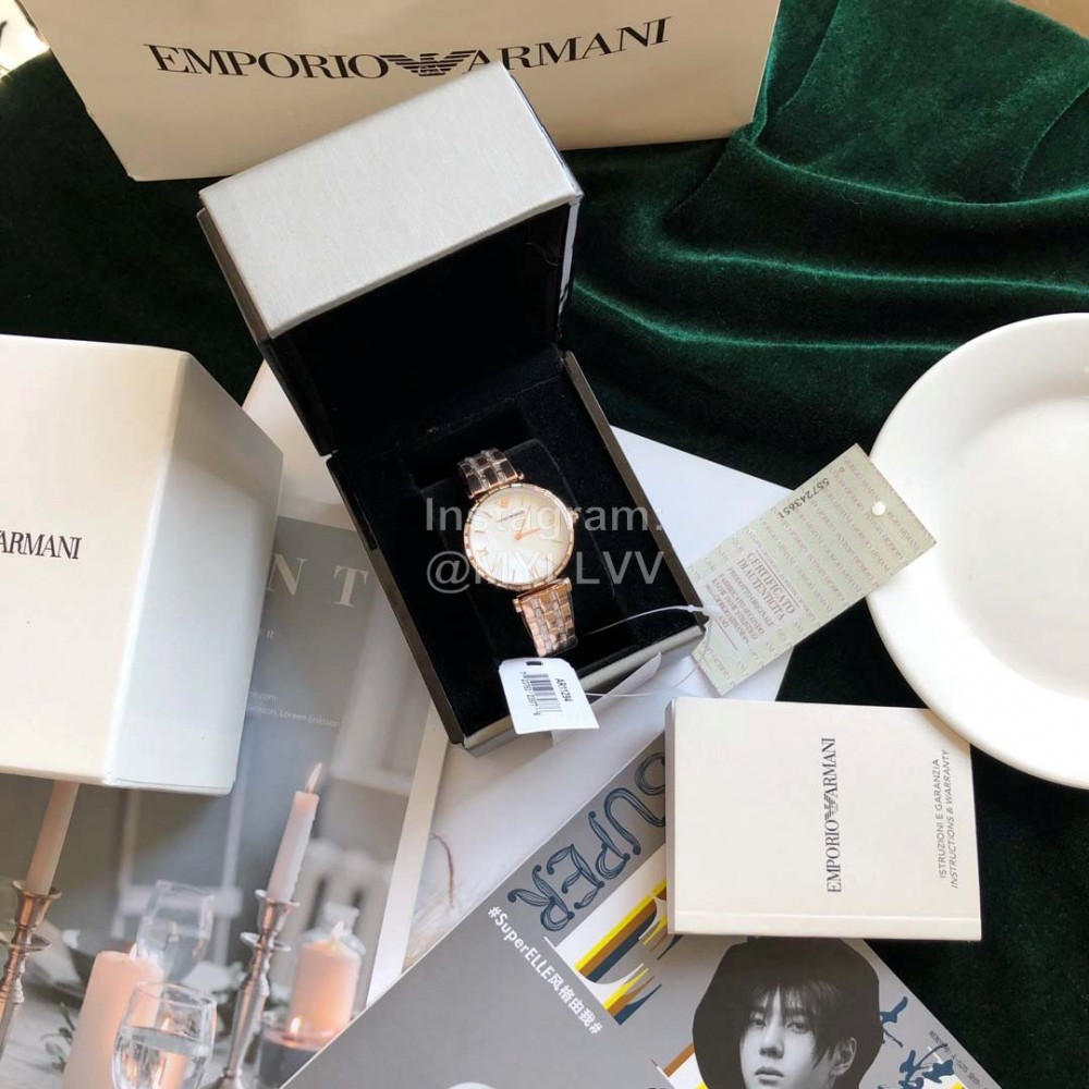 Armani Fashion 316l Fine Steel Quartz Watch For Women Ar11293