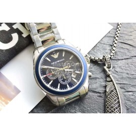 Armani Classic Scale White Steel Band Quartz Multifunctional Watch Ar6091