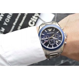 Armani Classic Scale White Steel Band Quartz Multifunctional Watch Ar6091