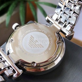 Armani Silver Steel Band Quartz Watch Rhinestone Watch For Women Ar11091