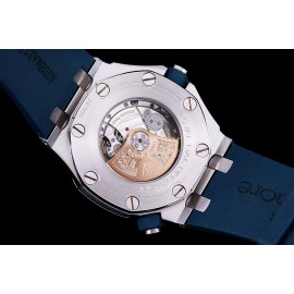 Audemars Piguet 15710st.Oo.A002ca.01 Rubber Band Mechanical Watch For Men Dark Blue