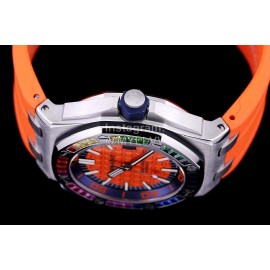 Audemars Piguet 15710st.Oo.A002ca.01 Rubber Band Mechanical Watch For Men Orange