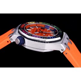 Audemars Piguet 15710st.Oo.A002ca.01 Rubber Band Mechanical Watch For Men Orange