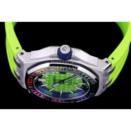 Audemars Piguet 15710st.Oo.A002ca.01 Rubber Band Mechanical Watch For Men Green