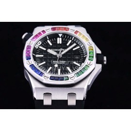 Audemars Piguet 15710st.Oo.A002ca.01 Rubber Watchstrap Mechanical Watch For Men