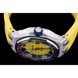 Audemars Piguet 15710st.Oo.A002ca.01 Rubber Band Mechanical Watch For Men Yellow