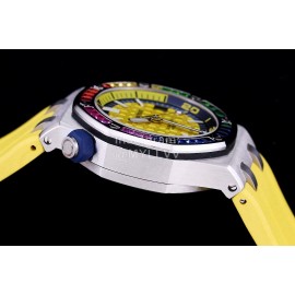 Audemars Piguet 15710st.Oo.A002ca.01 Rubber Band Mechanical Watch For Men Yellow