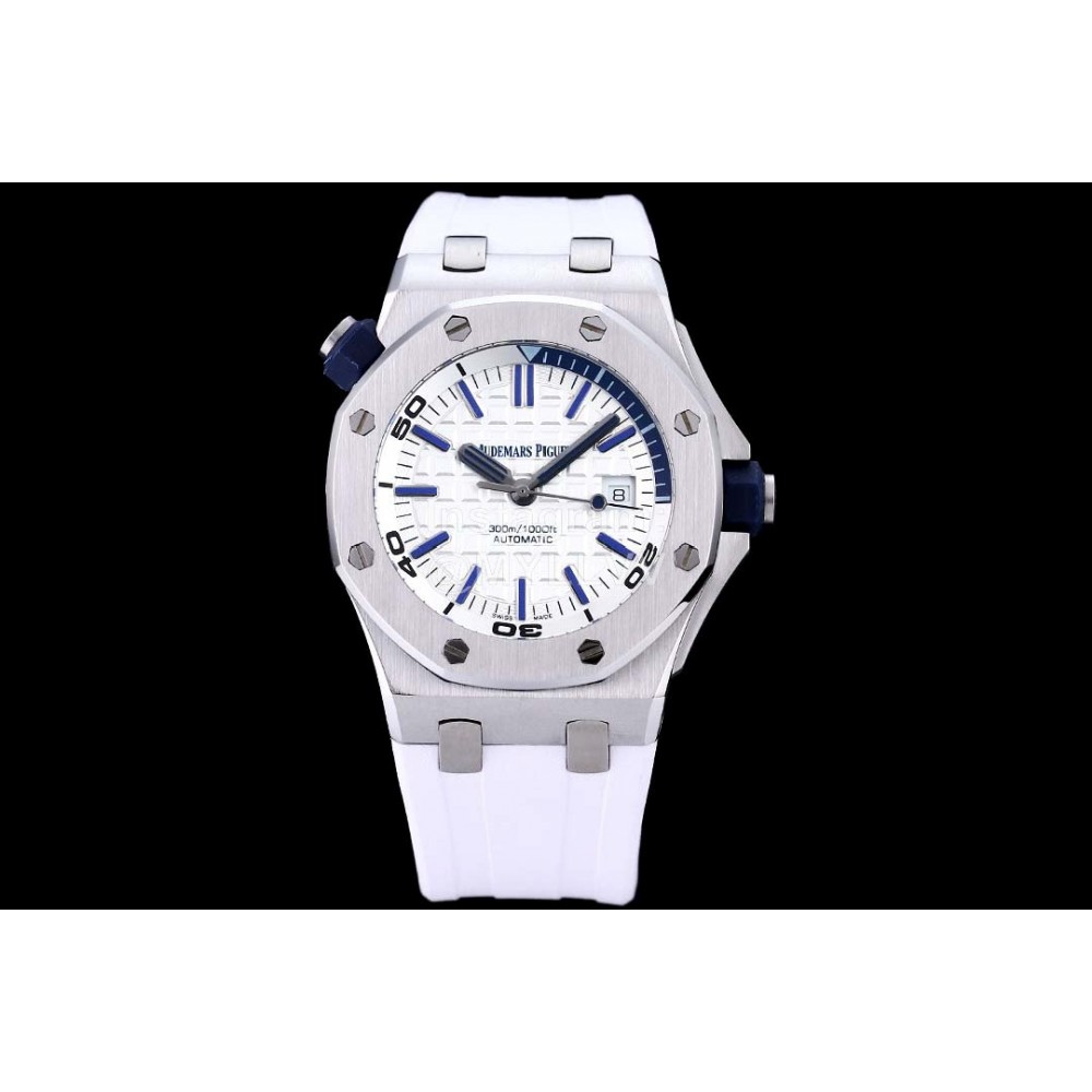 Audemars Piguet 15710st.Oo.A002ca.01 Sapphire Crystal Glass Mechanical Watch White