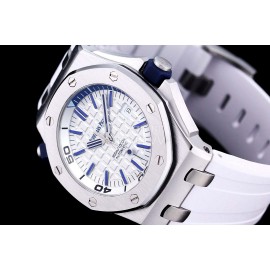 Audemars Piguet 15710st.Oo.A002ca.01 Sapphire Crystal Glass Mechanical Watch White