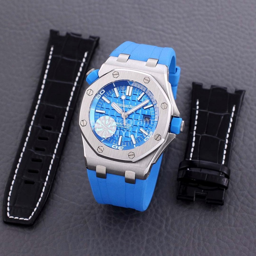 Audemars Piguet 15710st.Oo.A002ca.01 Sapphire Crystal Glass Mechanical Watch For Men Blue