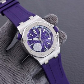 Audemars Piguet 15710st.Oo.A002ca.01 Sapphire Crystal Glass Mechanical Watch For Men Purple