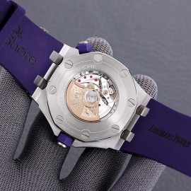 Audemars Piguet 15710st.Oo.A002ca.01 Sapphire Crystal Glass Mechanical Watch For Men Purple