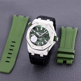 Audemars Piguet 15710st.Oo.A002ca.01 Sapphire Crystal Glass Mechanical Watch For Men Dark Green