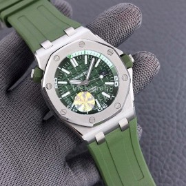 Audemars Piguet 15710st.Oo.A002ca.01 Sapphire Crystal Glass Mechanical Watch For Men Dark Green