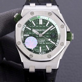 Audemars Piguet 15710st.Oo.A002ca.01 Sapphire Crystal Glass Mechanical Watch For Men Dark Green