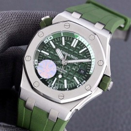 Audemars Piguet 15710st.Oo.A002ca.01 Sapphire Crystal Glass Mechanical Watch For Men Dark Green