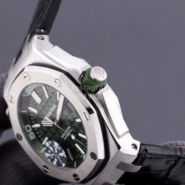 Audemars Piguet 15710st.Oo.A002ca.01 Sapphire Crystal Glass Mechanical Watch For Men Dark Green