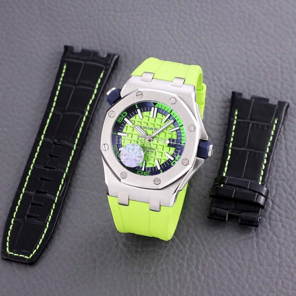 Audemars Piguet 15710st.Oo.A002ca.01 Sapphire Crystal Glass Mechanical Watch For Men Green