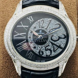 Audemars Piguet Tw Factory Flinque Spiral Pattern Watch Black