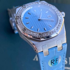 Audemars Piguet Crocodile Leather Strap Quartz Watch 67601 Blue