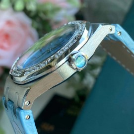 Audemars Piguet Crocodile Leather Strap Quartz Watch 67601 Blue