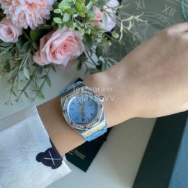 Audemars Piguet Crocodile Leather Strap Quartz Watch 67601 Blue