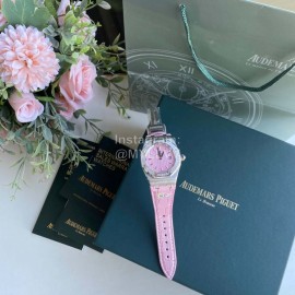 Audemars Piguet Crocodile Leather Strap Quartz Watch 67601 Pink