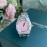 Audemars Piguet Crocodile Leather Strap Quartz Watch 67601 Pink