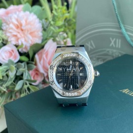 Audemars Piguet Crocodile Leather Strap Quartz Watch 67601 Black