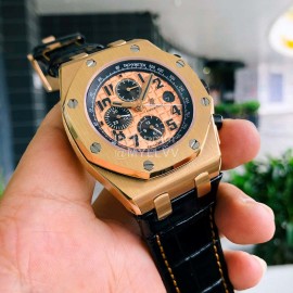 Audemars Piguet Crystal Glass Mechanical Watch For Men Gold